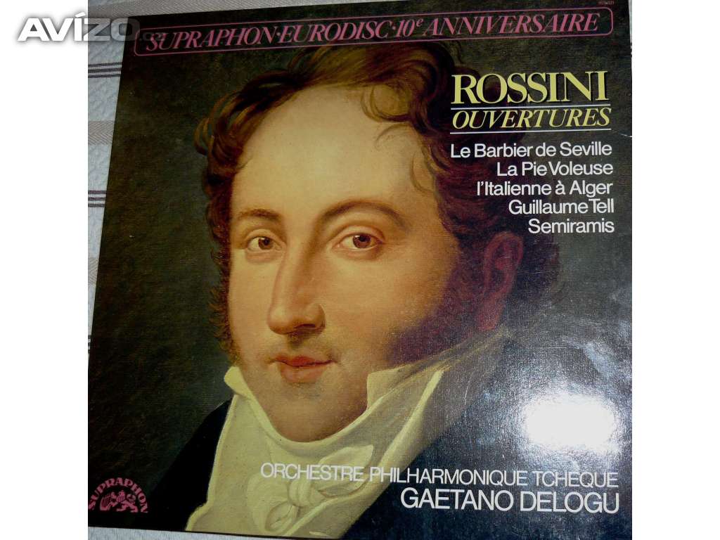 LP - G. ROSSINI Overtury- Gaetano DELOGU, r.1978